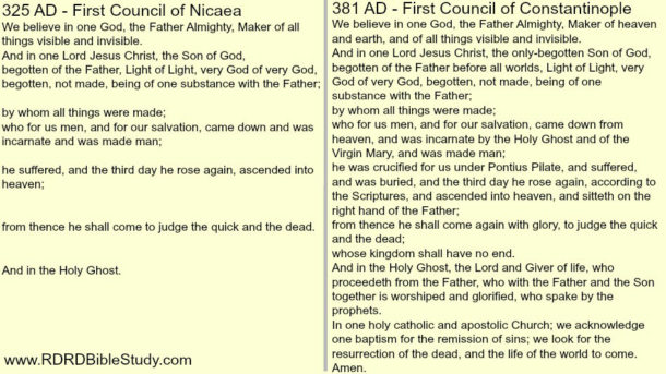 Rdrd Bible Study A Date To Memorize Ad The Council Of Nicaea