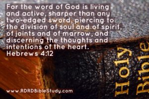 RDRD Bible Study Hebrews 4.12