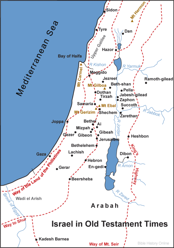 RDRD Bible Study OT Map of Israel