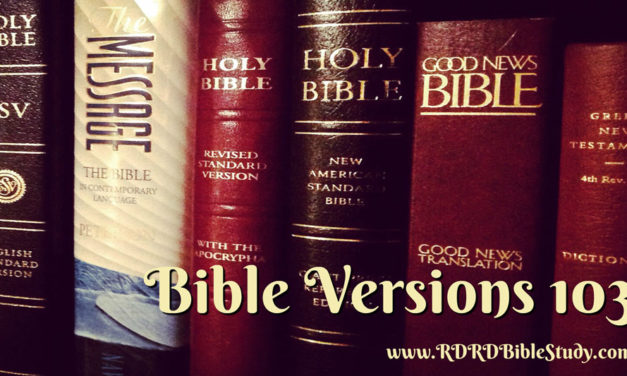 Bible Versions 103: Linguistics