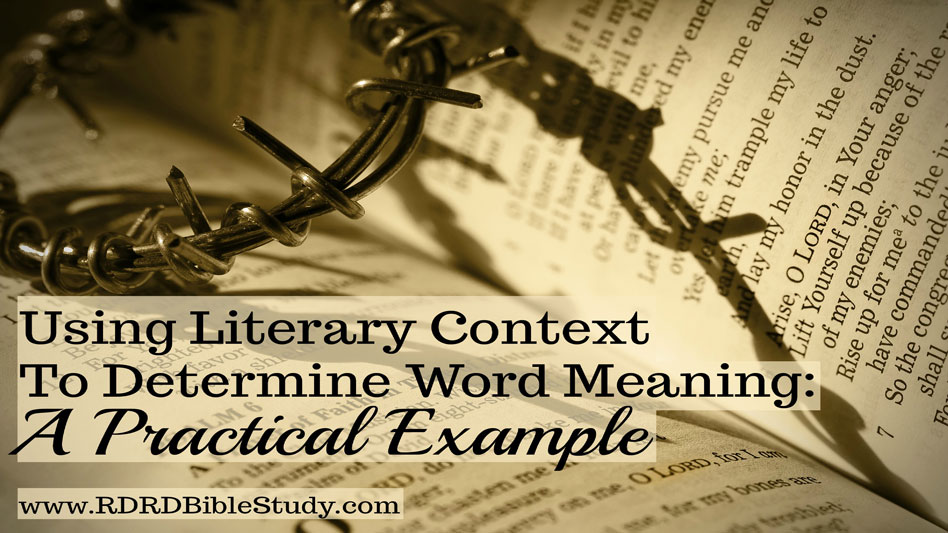 Using Literary Context To Determine Word Meaning: A Practical Example